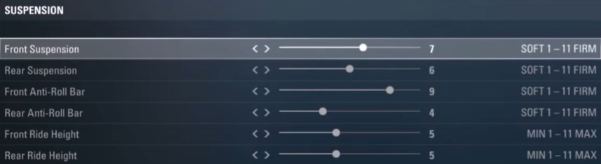F1 2017 China Setup - suspension