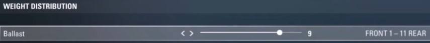 F1 2017 China Setup - weight