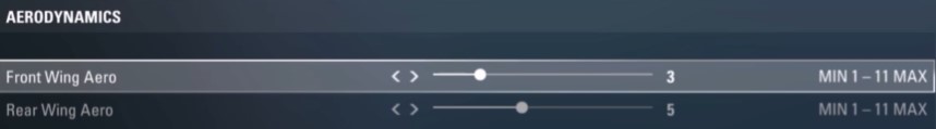 f1 2017 bahrain setup - aerodynamics