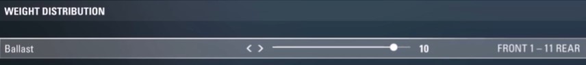 f1 2017 bahrain setup - weight