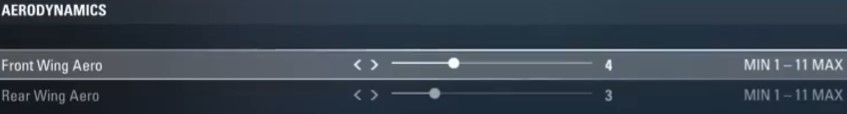 F1 2017 Russia Setup - aerodynamics