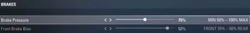 F1 2017 Spain Car Setup - brakes