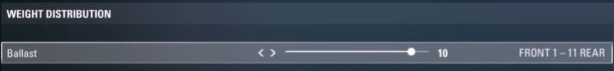 f1 2017 canada setup - weight