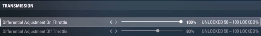f1 2017 baku setup - transmission