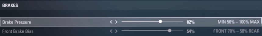 f1 2017 baku setup - brakes