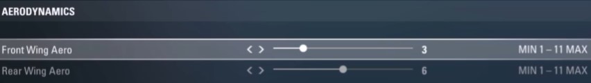 F1 2017 Austria Setup - aerodynamics