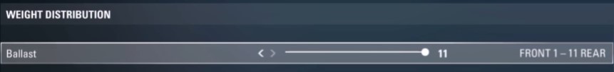 F1 2017 Austria Setup - weight