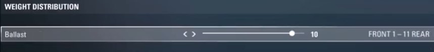 f1 2017 silverstone setup - weight