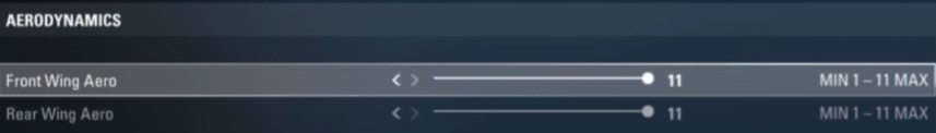 f1 2017 hungary setup - aerodynamics