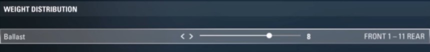 f1 2017 hungary setup - weight
