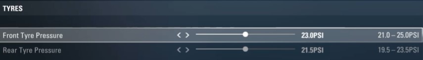 f1 2017 belgium setup - tyres