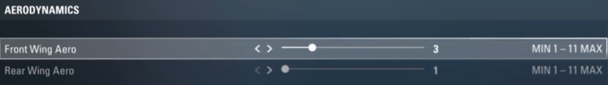 F1 2017 Monza Setup - aerodynamics