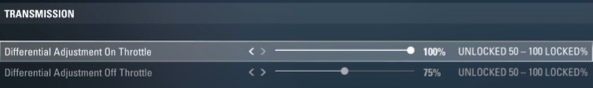 F1 2017 Monza Setup - transmission