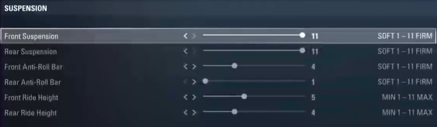 F1 2017 Singapore Setup - suspension