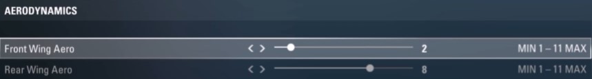F1 2017 suzuka Setup - aerodynamics