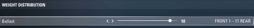 F1 2017 suzuka Setup - weight