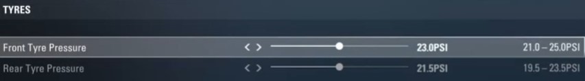 F1 2017 usa Setup - tyres