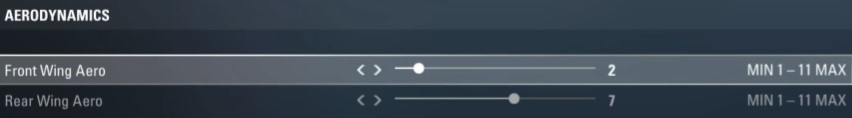 F1 2017 Mexico Setup - aerodynamics