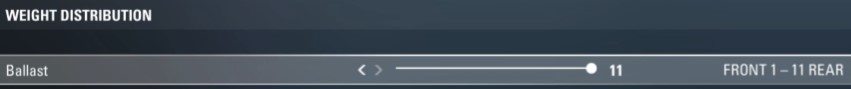F1 2017 Mexico Setup - weight