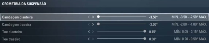 F1 2017 brazil Setup - suspension geometry