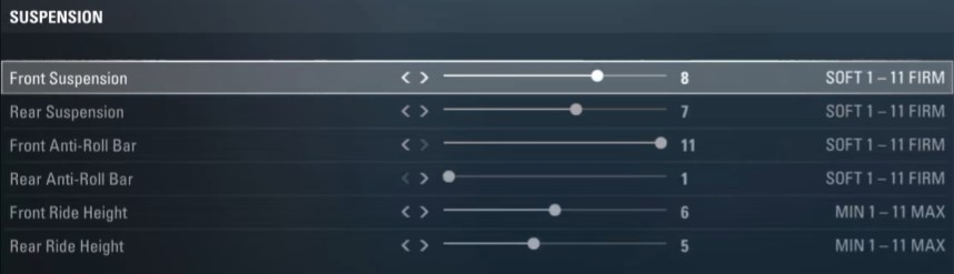 F1 2017 Abu Dhabi Setup - suspension