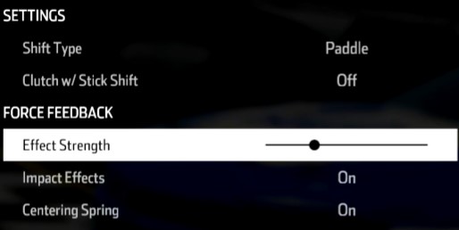 Fanatec CSL DD NH5 settings