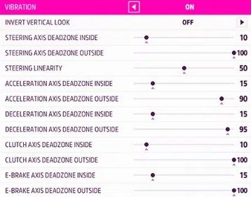 Forza Horizon 5 Logitech Settings (G29 & G920