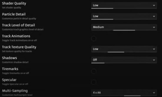 RaceRoom VR tuning