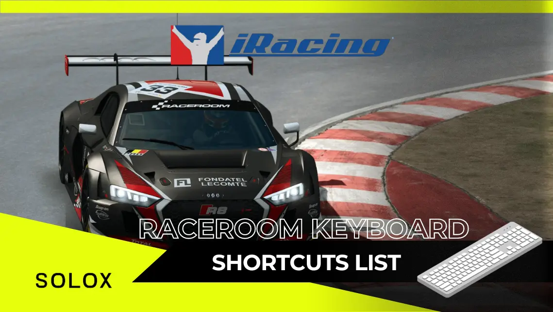 RaceRoom Keyboard Shortcuts List