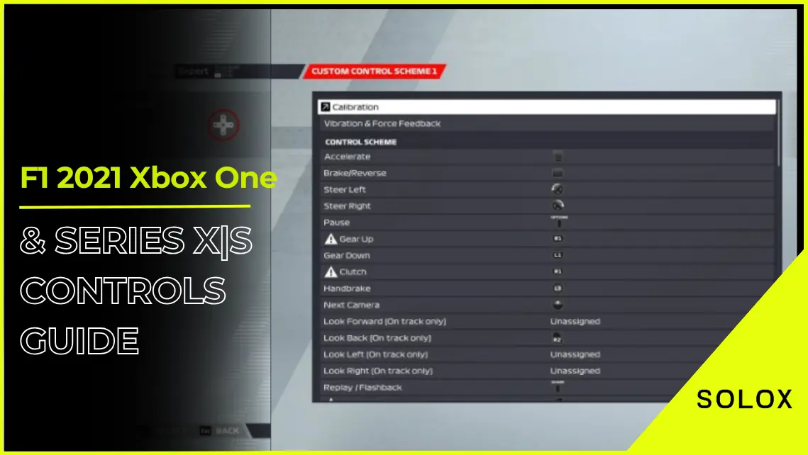 F1 2021 Xbox One and Series X|S Controls Guide