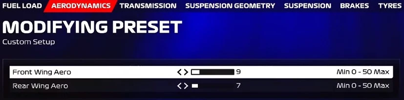 f1 23 ITALY MONZA setup 2