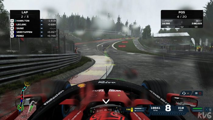 F1 2021 game wet weather