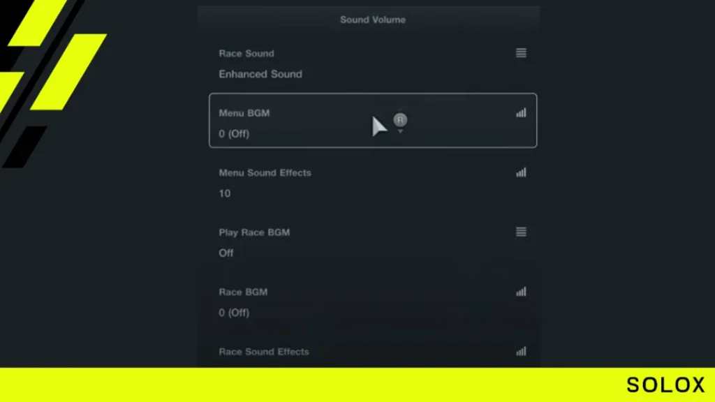 Sound volume