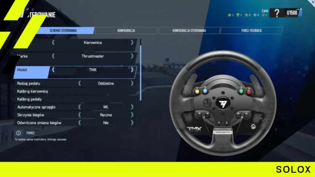 Thrustmaster settings