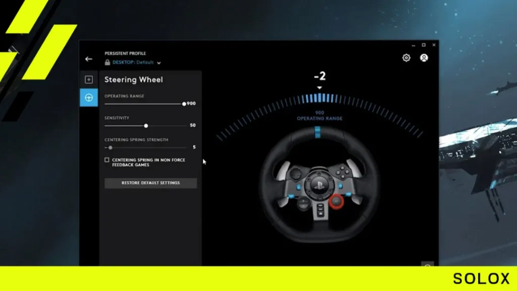 Thrustmaster settings