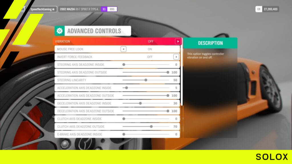 What are the best Thrustmaster settings for Forza Horizon 4?