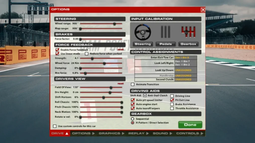 Forza Horizon 4 Fanatec Settings (Podium DD2, CSL DD & CSL Elite)