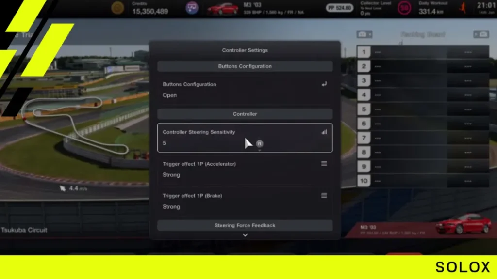 What are the best Gran Turismo 7 Logitech settings?