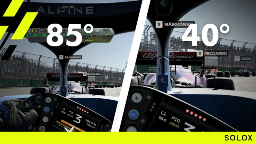 What's the FOV in F1 2020?