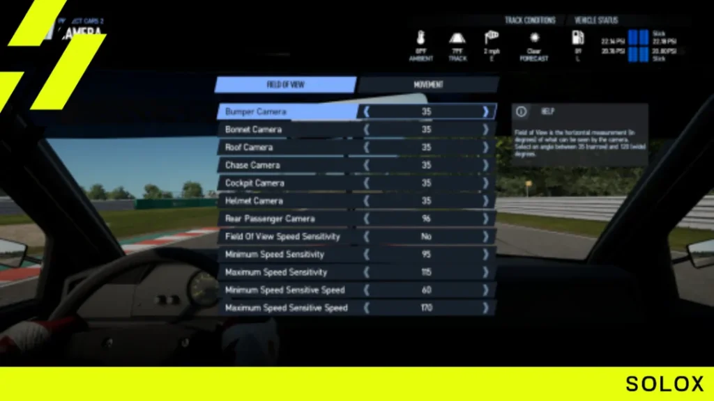 How to Setup FOV in Project Cars 3 (Best FOV Settings)