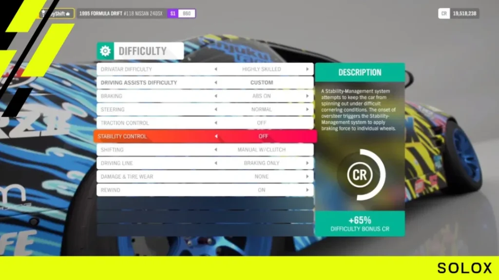 Logitech G29/G920 general wheel settings