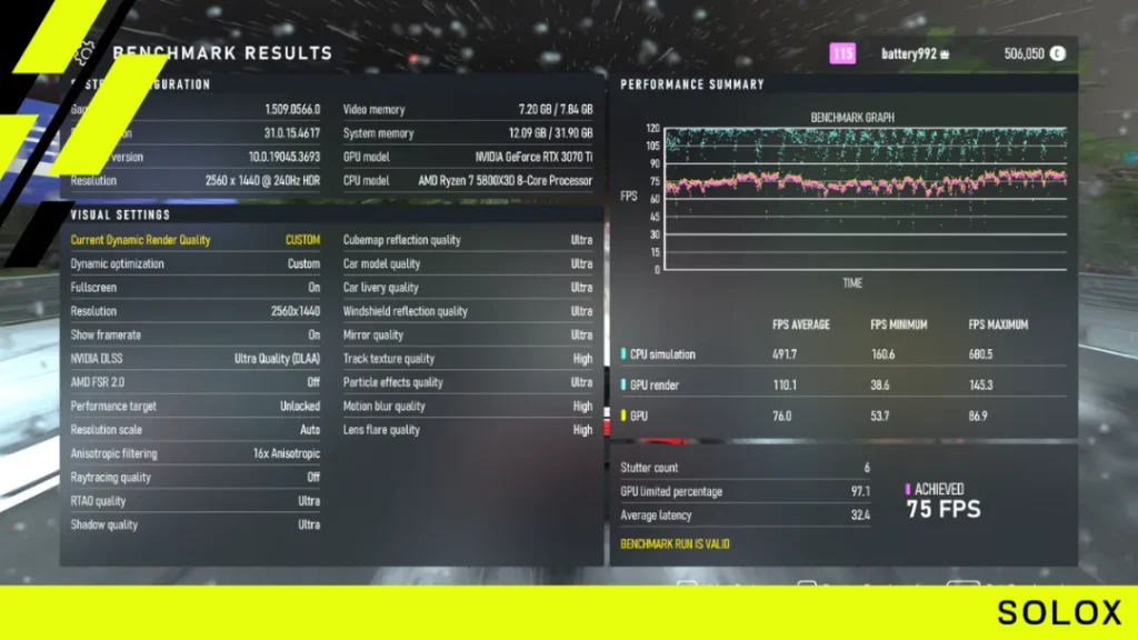 General Forza Motorsport 6 graphics settings tips