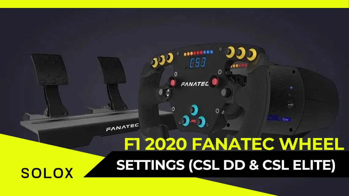 F1 2020 Fanatec Wheel Settings (CSL DD & CSL Elite)