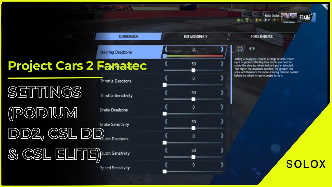 Project Cars 2 Fanatec Settings (Podium DD2, CSL DD & CSL Elite)