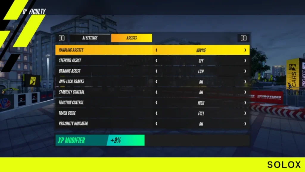 Best Project Cars 3 assists settings
