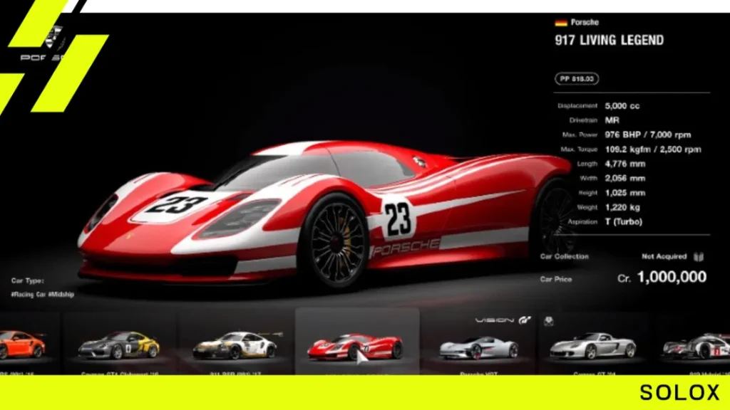 Gran Turismo 7 Porsche Cars: Full List & Credits Required