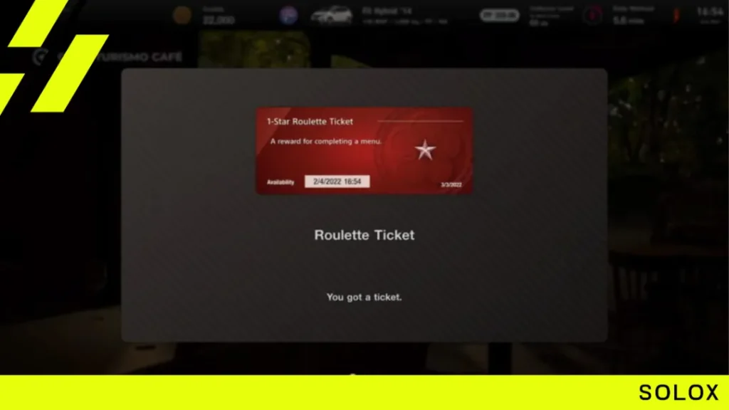 What's the difference levels of roulette tickets in GT7?