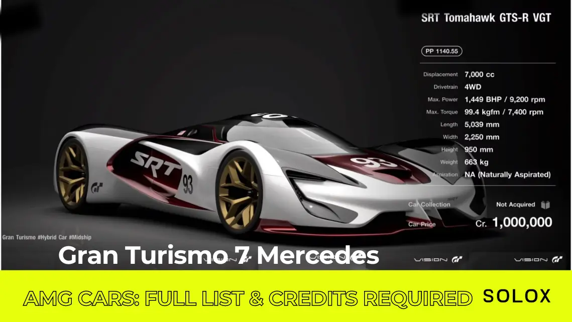Gran Turismo 7 Mercedes AMG Cars: Full List and Credits Required