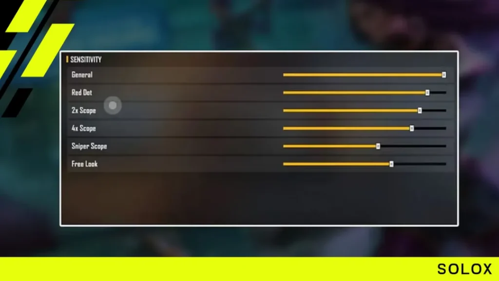 Speed sensitivity