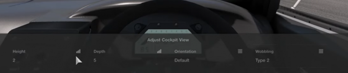 GT7 cockpit view settings
